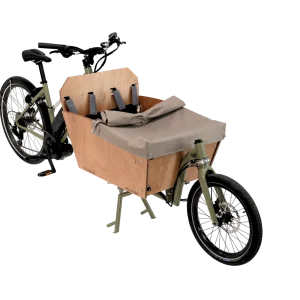 Toile de protection pluie vélo cargo